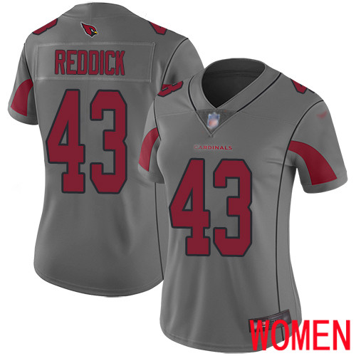 Arizona Cardinals Limited Silver Women Haason Reddick Jersey NFL Football #43 Inverted Legend->arizona cardinals->NFL Jersey